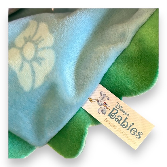 Disney Thumper Blanket Plush Stuffed Animal Disney Babies Rabbit Bunny Green NWT - Picture 4 of 6